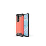 KZY İletişim-Huawei P40 Pro ile Uyumlu Kapak Çift Katmanlı Zırh Tank Kılıf - Kırmızı (KIRMIZI)