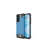KZY İletişim-Huawei P40 Pro ile Uyumlu Kapak Çift Katmanlı Zırh Tank Kılıf - Mavi (Mavi)