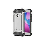 KZY İletişim-Huawei P9 Lite Mini ile Uyumlu Kapak Çift Katmanlı Zırh Tank Kılıf - Gri (GRİ)