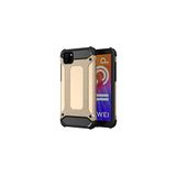 KZY İletişim-Huawei Y5P ile Uyumlu Kapak Çift Katmanlı Zırh Tank Kılıf - Gold (GOLD)