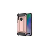 KZY İletişim-Huawei Y6P ile Uyumlu Kapak Çift Katmanlı Zırh Tank Kılıf - Rose Gold (ROSE GOLD)