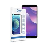 KZY İletişim Huawei Y7 2018 ile uyumlu Tam Kaplayan Temperli Ekran Koruyucu Cam