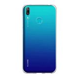KZY İletişim Huawei Y7 2019 ile Uyumlu Kapak 1mm Şeffaf Silikon Kılıf