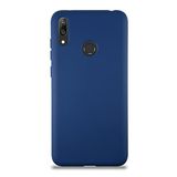 KZY İletişim Huawei Y7 2019 ile Uyumlu Kapak ile Uyumlu İçi Kadife Lansman Silikon Kılıf - Lacivert