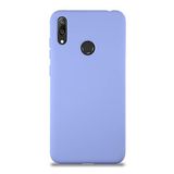 KZY İletişim Huawei Y7 2019 ile Uyumlu Kapak ile Uyumlu İçi Kadife Lansman Silikon Kılıf - Lila