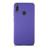 KZY İletişim Huawei Y7 2019 ile Uyumlu Kapak ile Uyumlu İçi Kadife Lansman Silikon Kılıf - Mor