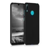 KZY İLETİŞİM Huawei Y7 2019 ile uyumlu Kapak Mat Siyah Silikon Lux Kılıf