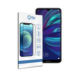 KZY İLETİŞİM Huawei Y7 2019 ile uyumlu Tam Kaplayan Temperli Ekran Koruyucu Cam