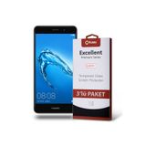 KZY İLETİŞİM Huawei Y7 ile uyumlu Temperli Ekran Koruyucu Kırılmaz Cam Ekonomik 3'lü Paket