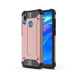 KZY İletişim-Huawei Y7 Prime 2019 ile Uyumlu Kapak Çift Katmanlı Zırh Tank Kılıf - Rose Gold (ROSE GOLD)