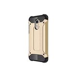 KZY İletişim-Huawei Y7 Prime ile Uyumlu Kapak Çift Katmanlı Zırh Tank Kılıf - Gold (GOLD)