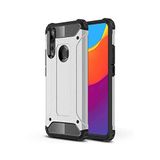 KZY İletişim-Huawei Y9 Prime 2019 ile Uyumlu Kapak Çift Katmanlı Zırh Tank Kılıf - Gri (GRİ)