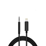KZY İLETİŞİM İletişm Lightning To 3.5mm Aux Ses Kablosu Çevirici Dönüştürücü Kablo 1 Metre - Siyah