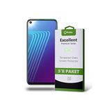 KZY İLETİŞİM İnfinix Note 7 Lite ile uyumlu Temperli Ekran Koruyucu Kırılmaz Cam Ekonomik 5'li Paket