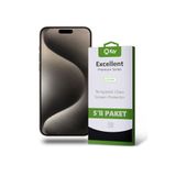 KZY İLETİŞİM iPhone 15 Pro Max ile Uyumlu Temperli Ekran Koruyucu Kırılmaz Cam Ekonomik 5'li Paket
