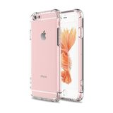 KZY İletişim iPhone 6s Plus ile uyumlu ile Uyumlu Kapak Şeffaf Airbag Antishock Köşe Korumalı Silikon Kılıf