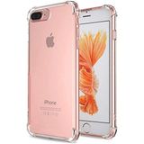 KZY İletişim iPhone 7 ile Uyumlu Şeffaf Airbag Antishock Silikon Kılıf ve Nano Esnek Cam
