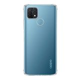 KZY İletişim Oppo A15 ile Uyumlu Kapak Şeffaf Antishock Köşe Korumalı Silikon Kılıf