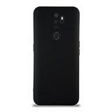 KZY İletişim Oppo A5 2020 ile Uyumlu Kapak ile Uyumlu İçi Kadife Kamera Korumalı Lansman Silikon Kılıf - Siyah