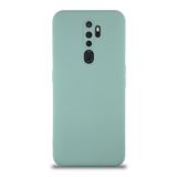 KZY İletişim Oppo A5 2020 ile Uyumlu Kapak ile Uyumlu İçi Kadife Kamera Korumalı Lansman Silikon Kılıf - Turkuaz