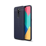 KZY İletişim-Oppo A5 2020 ile Uyumlu Kılıf Darbe Korumalı Deri Görünümlü Silikon Arka Kapak - Lacivert (Lacivert)