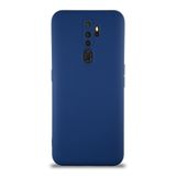 KZY İletişim Oppo A9 2020 ile uyumlu Kapak Içi Kadife Kamera Korumalı Lansman Silikon Kılıf - Lacivert