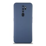 KZY İletişim Oppo A9 2020 ile uyumlu Kapak Içi Kadife Kamera Korumalı Lansman Silikon Kılıf - Petrol Mavisi