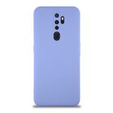 KZY İletişim Oppo A9 2020 ile Uyumlu Kapak ile Uyumlu İçi Kadife Kamera Korumalı Lansman Silikon Kılıf - Lila