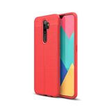KZY İletişim-Oppo A9 2020 ile Uyumlu Kılıf Darbe Korumalı Deri Görünümlü Silikon Arka Kapak - Kırmızı (Kırmızı)