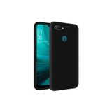 KZY İletişim Oppo AX7 ile Uyumlu İçi Kadife Soft Logosuz Lansman Silikon Kılıf - Siyah