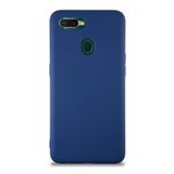 KZY İletişim Oppo AX7 ile Uyumlu Kapak ile Uyumlu İçi Kadife Lansman Silikon Kılıf - Lacivert