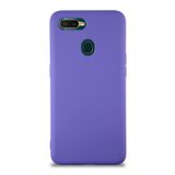 KZY İletişim Oppo AX7 ile Uyumlu Kapak ile Uyumlu İçi Kadife Lansman Silikon Kılıf - Mor