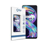 KZY İLETİŞİM Realme 8 ile uyumlu Tam Kaplayan Fiber Nano Ekran Koruyucu Cam