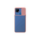 Kzy İletişim Realme C25s ile Uyumlu Kapak Lensi Açılır Kapanır Kamera Korumalı Kılıf - Pudra
