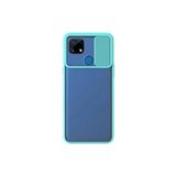 Kzy İletişim Realme C25s ile Uyumlu Kapak Lensi Açılır Kapanır Kamera Korumalı Kılıf - Turkuaz