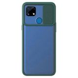 Kzy İletişim Realme C25s ile Uyumlu Kapak Lensi Açılır Kapanır Kamera Korumalı Kılıf - Yeşil