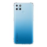 KZY İletişim Realme C25Y ile Uyumlu Kapak Kamera Korumalı Antishock Köşe Korumalı Şeffaf Silikon Kılıf