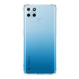 KZY İletişim Realme C25Y Kapak Kamera Korumalı Antishock Köşe Korumalı Şeffaf Silikon Kılıf