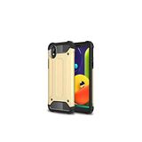 KZY İletişim-Samsung Galaxy A01 Core ile Uyumlu Kapak Çift Katmanlı Zırh Tank Kılıf - Gold (GOLD)