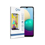 KZY İLETİŞİM Samsung Galaxy A02 ile uyumlu Tam Kaplayan Fiber Nano Ekran Koruyucu Cam