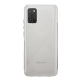 KZY İLETİŞİM Samsung Galaxy A02s ile uyumlu Kapak Kamera Korumalı Tıpalı Şeffaf Silikon Kılıf