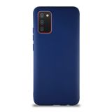 KZY İletişim Samsung Galaxy A02S ile Uyumlu Kılıf Soft Premier Renkli Silikon Kapak - Lacivert