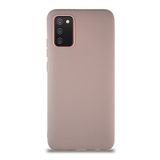 KZY İletişim Samsung Galaxy A02S ile Uyumlu Kılıf Soft Premier Renkli Silikon Kapak - Pudra