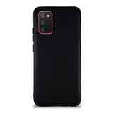 KZY İletişim Samsung Galaxy A02S ile Uyumlu Kılıf Soft Premier Renkli Silikon Kapak - Siyah
