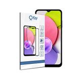 KZY İLETİŞİM Samsung Galaxy A03s ile uyumlu Tam Kaplayan Fiber Nano Ekran Koruyucu Cam