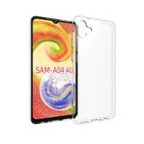 KZY İletişim Samsung Galaxy A04 ile Uyumlu Kapak 1mm Süper Silikon Şeffaf Kılıf