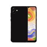 KZY İLETİŞİM Samsung Galaxy A04 Uyumlu Kapak Mat Siyah Yumuşak Silikon Kılıf