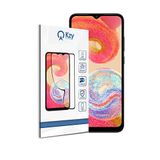 KZY İLETİŞİM Samsung Galaxy A04E ile Uyumlu ile Uyumlu Tam Kaplayan Fiber Nano Ekran Koruyucu Cam