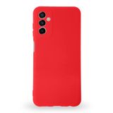 KZY İLETİŞİM Samsung Galaxy A04S ile Uyumlu Kapak İçi Kadife Kamera Korumalı Lansman Silikon Kılıf - Kırmızı