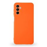 KZY İLETİŞİM Samsung Galaxy A04S ile Uyumlu Kapak İçi Kadife Kamera Korumalı Lansman Silikon Kılıf - Neon Turuncu